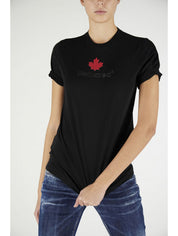 Dsquared2 T-Shirt S75GD0210 S23009 900 - SanShopLuxury - -50%, 2021, Abbigliamento, Autunno/Inverno, Donna, Dsquared2, FW21, M, Nero, Outlet, S, T-Shirt, Ultimo, XL