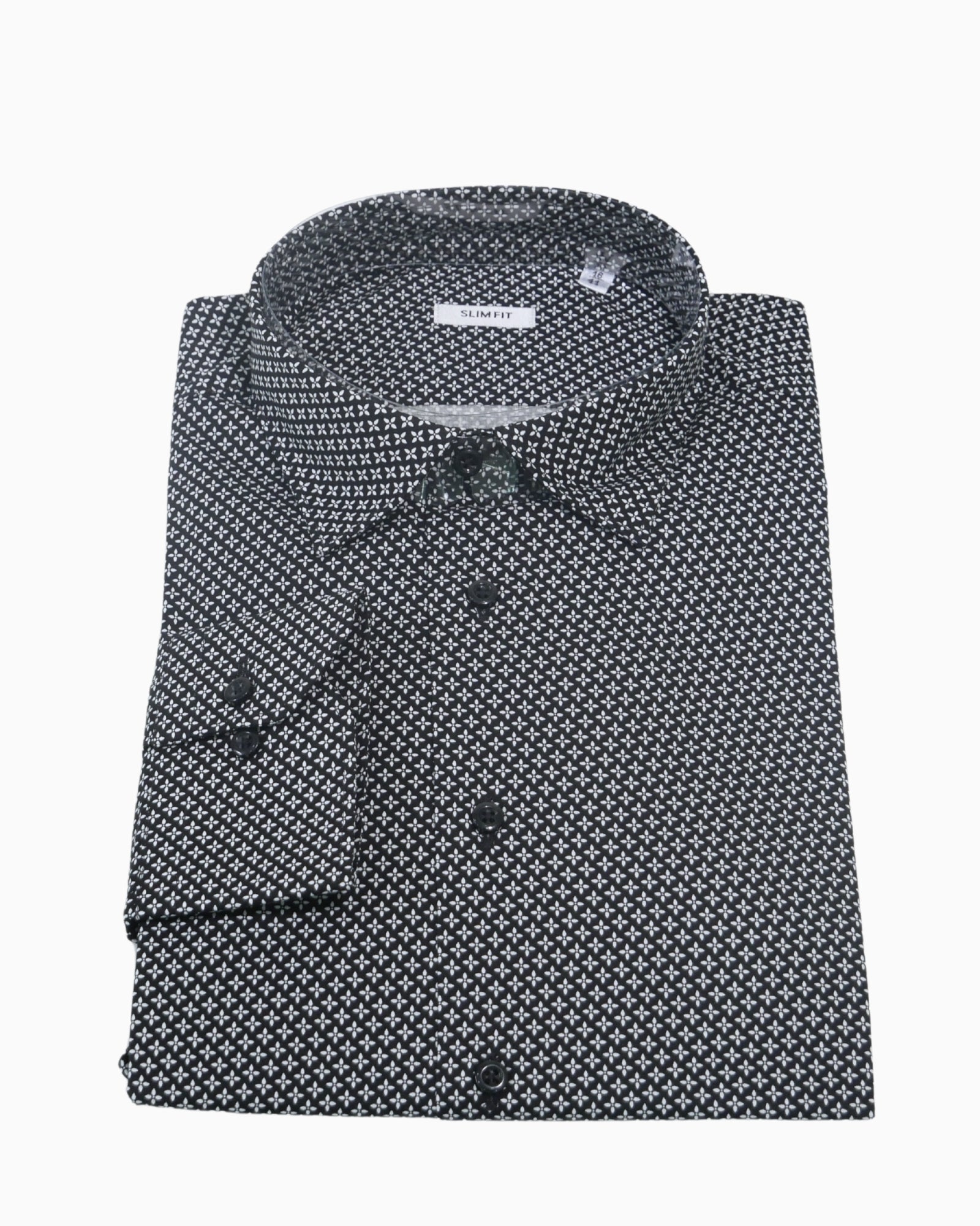 Sartoria Italiana Camicia 001369-11 - SanShopLuxury - 2019, 38, 39, 40, 41, 42, 43, Abbigliamento, Autunno/Inverno, Camicia, Carry Over, Continuativo, Idoneo, Nero, New, Primavera/Estate, Sartoria Italiana, Uomo