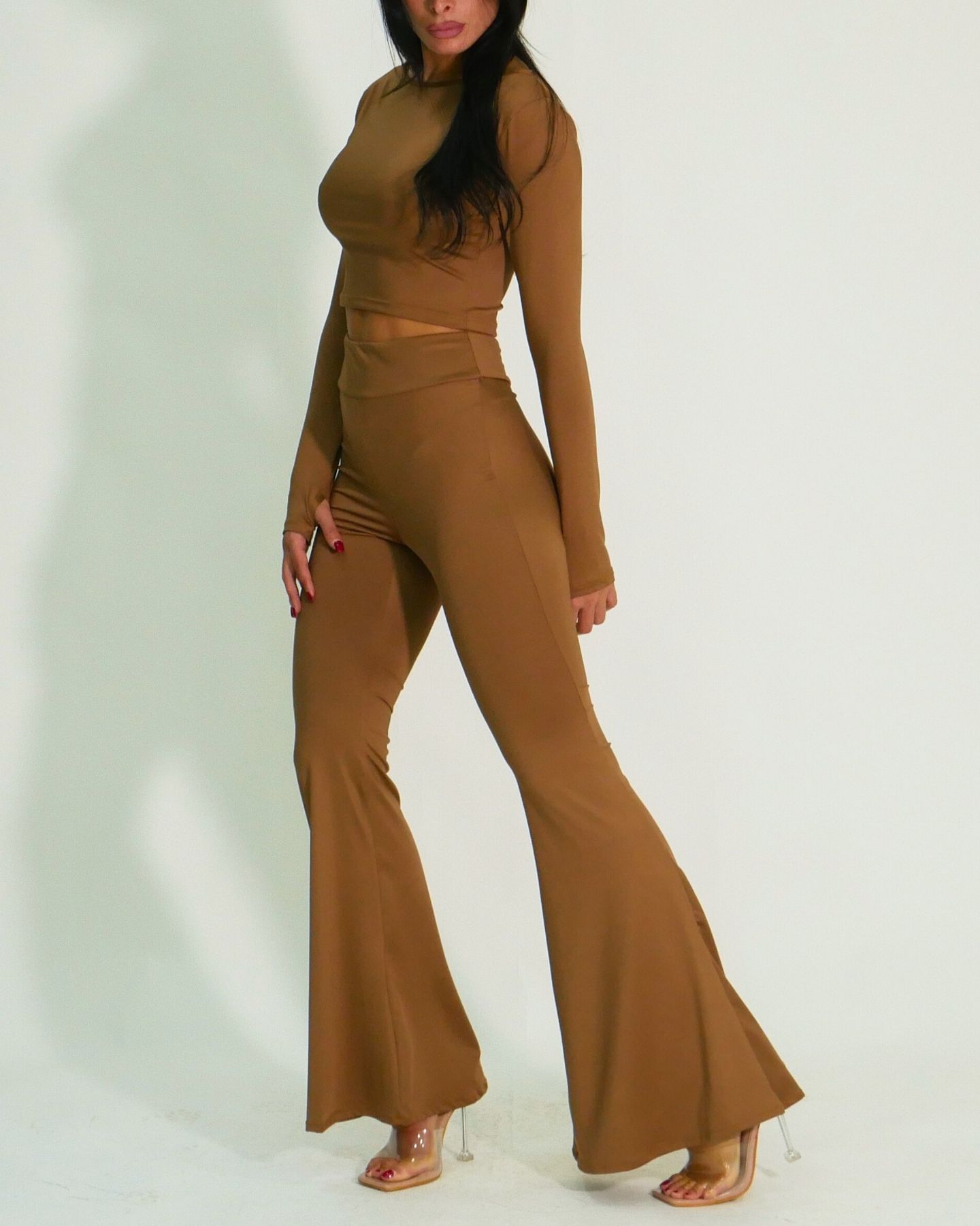 District Margherita Mazzei Pantalone ED75 2311 - SanShopLuxury - 2024, 40, 42, 44, 46, A Zampa, Abbigliamento, Autunno/Inverno, Beige, Cuoio, District Margherita Mazzei, Donna, FW24, Idoneo, Outlet, Pantalone