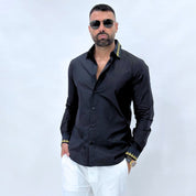 Versace Jeans Couture Camicie 72GAL2SA - SanShopLuxury - 2022, 46, 48, 50, 52, 54, Abbigliamento, Camicie, Nero, Outlet, Primavera/Estate, SS22, Uomo, Versace Jeans Couture