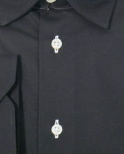 Sartoria Italiana Camicia 001369-08 - SanShopLuxury - 2019, 37, 38, 39, 40, 41, 42, 43, 44, 45, Abbigliamento, Autunno/Inverno, Camicia, Carry Over, Continuativo, Idoneo, Nero, New, Primavera/Estate, Sartoria Italiana, Uomo