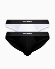 Dsquared2 Slip DCX200070-010 - SanShopLuxury - 2025, Dsquared2, Idoneo, Intimo, L, M, Nero-Bianco, New, Primavera/Estate, S, Slip, SS25, Uomo, XL, XXL, XXXL