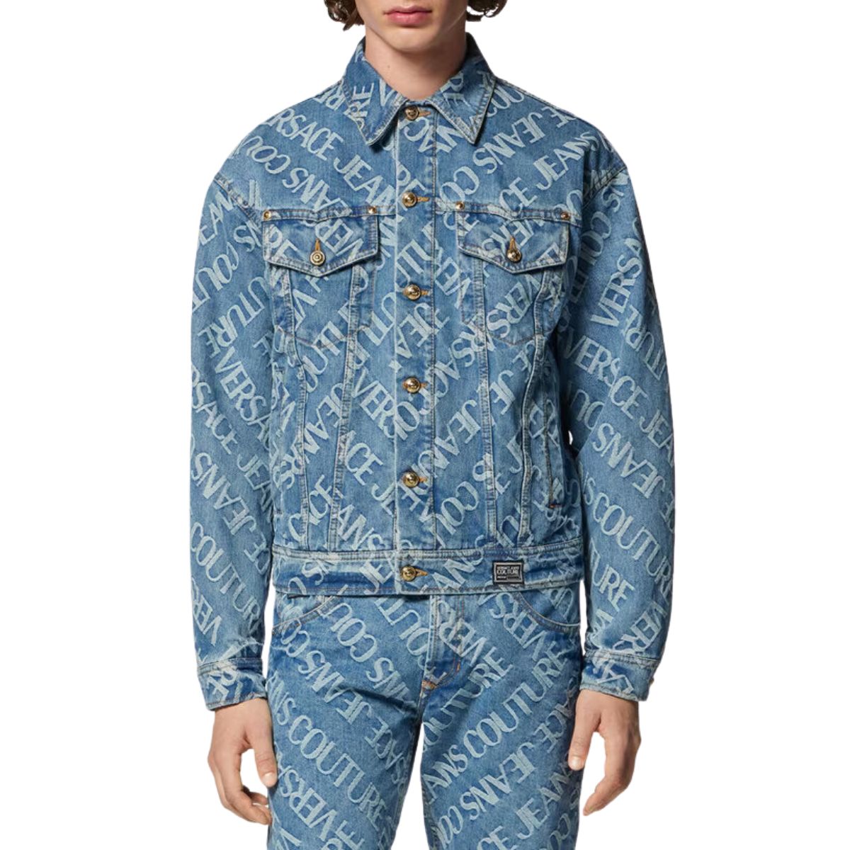 Versace Jeans Couture Giubbino 75GAS400 DW054 - SanShopLuxury - 2023, 46, 48, 50, 52, Abbigliamento, Autunno/Inverno, Blu, FW23, Giubbino, Idoneo, jeans, Outlet, Uomo, Versace Jeans Couture