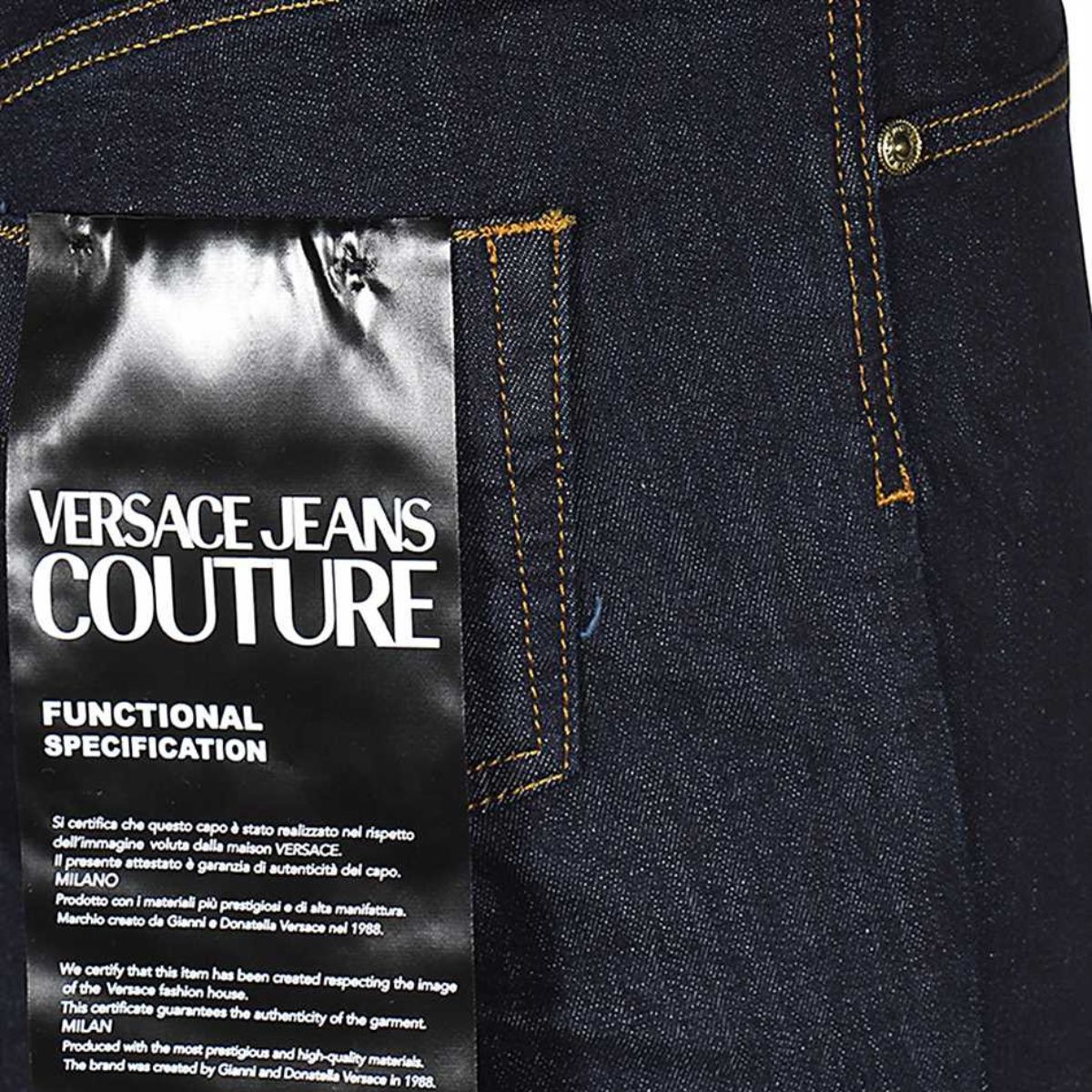 Versace Jeans Couture Jeans 75HAB5J0 CDW02 - SanShopLuxury - 2023, 38, 40, 42, Abbigliamento, Autunno/Inverno, Blu, Donna, FW23, Jeans, Outlet, Versace Jeans Couture