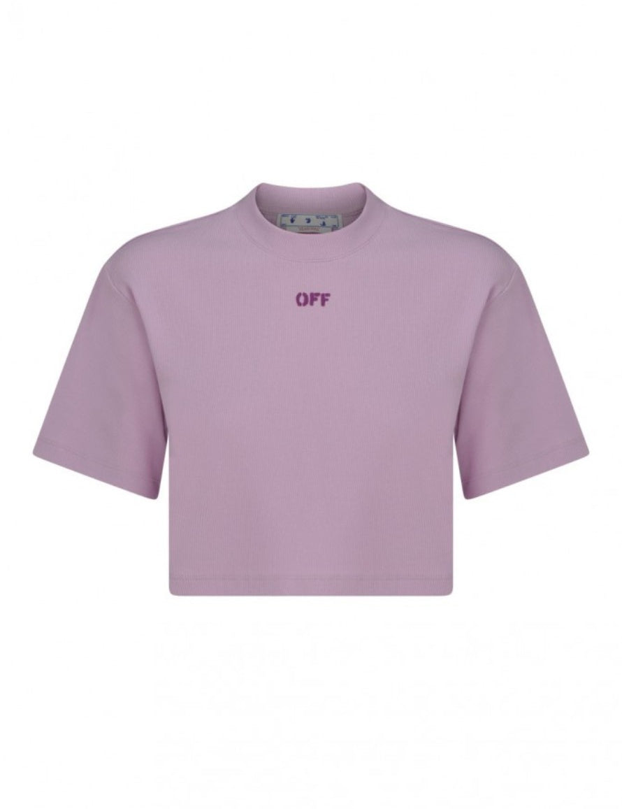 Inverno, Crop, Donna, FW22, L, Lilla, M, Off-White, Outlet, S, T-Shirt, Viola, XS