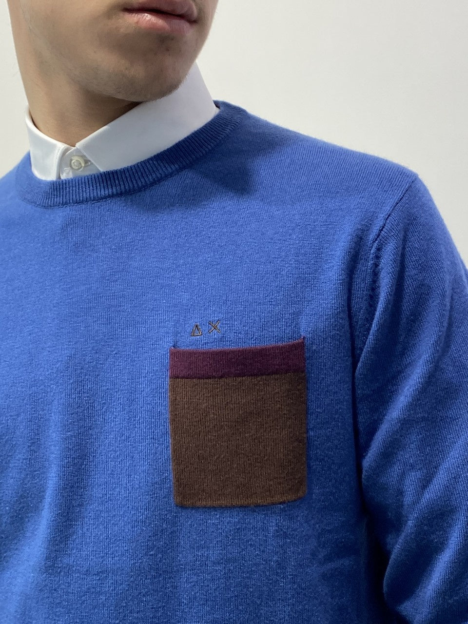 Sun 68 Maglieria 26155 - SanShopLuxury - -50%, 2018, Abbigliamento, Autunno/Inverno, Blu, Blu Cobalto, Blu Navy, FW18, M, Maglieria, Outlet, S, Sun 68, Uomo, Verde, Verde Foresta, XXL