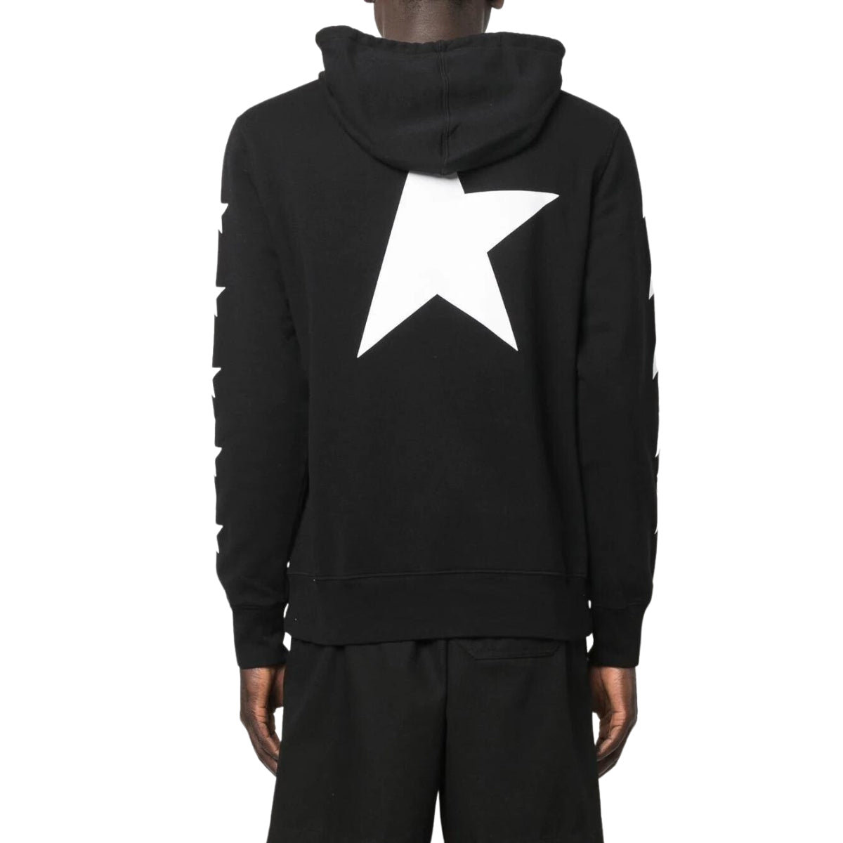 Golden Goose Felpa GMP01224/P00053480203 - SanShopLuxury - 2023, Abbigliamento, Autunno/Inverno, Carry Over, Con Cappuccio, Continuativo, Felpa, Golden Goose, Idoneo, M, Nero, Nero-Bianco, New, Primavera/Estate, S, Uomo, XL