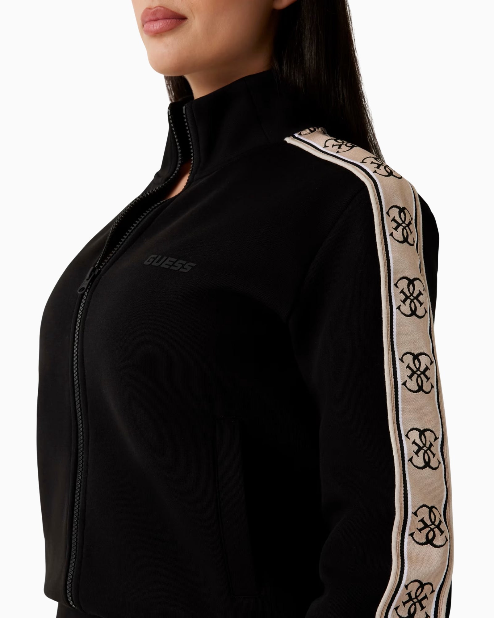 Guess Felpa V2YQ16 KB3P2 JBLK - SanShopLuxury - 2025, Abbigliamento, Autunno/Inverno, Donna, Felpa, FW25, Guess, Idoneo, L, M, Nero, New, S