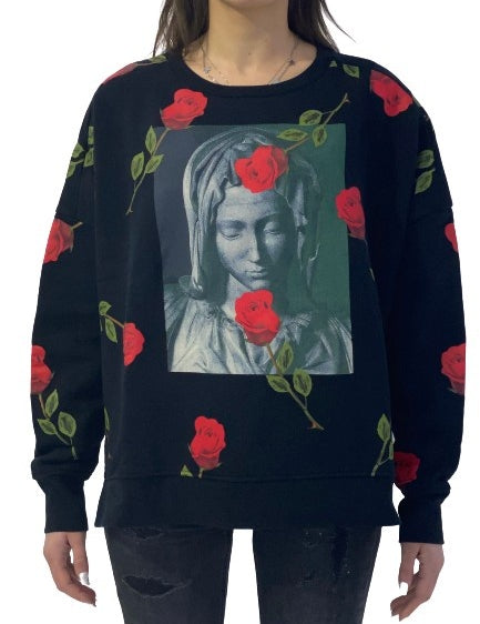 Inverno, Donna, Felpa, FW16, Girocollo, M, Marcelo Burlon, Nero, Outlet, XS