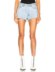 Off-White Short OWYC001R18386021 7101 - SanShopLuxury - -50%, 2018, 41, 43, 44, Abbigliamento, Azzurro, Blu, Donna, Off-White, Outlet, Primavera/Estate, Short, SS18