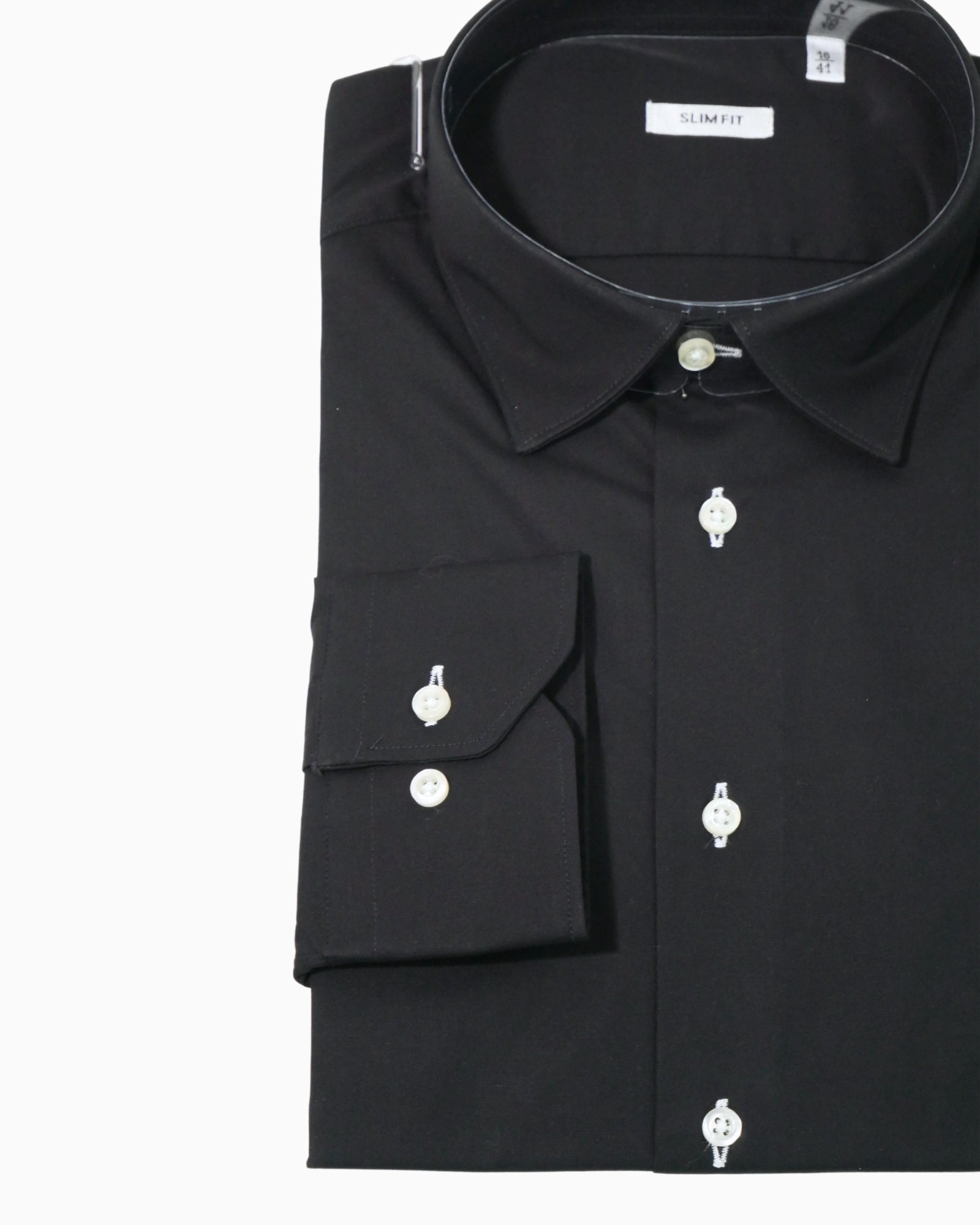 Sartoria Italiana Camicia 001369-08 - SanShopLuxury - 2019, 37, 38, 39, 40, 41, 42, 43, 44, 45, Abbigliamento, Autunno/Inverno, Camicia, Carry Over, Continuativo, Idoneo, Nero, New, Primavera/Estate, Sartoria Italiana, Uomo