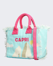 Mc2 Saint Barth Borsa a Mano COL0001-01155F - SanShopLuxury - Azzurro, Beachwear, Borsa a Mano, Borsa da spiaggia, Carry Over, Donna, Mc2 Saint Barth, New, Primavera/Estate, Stellato, Unica, Valigeria