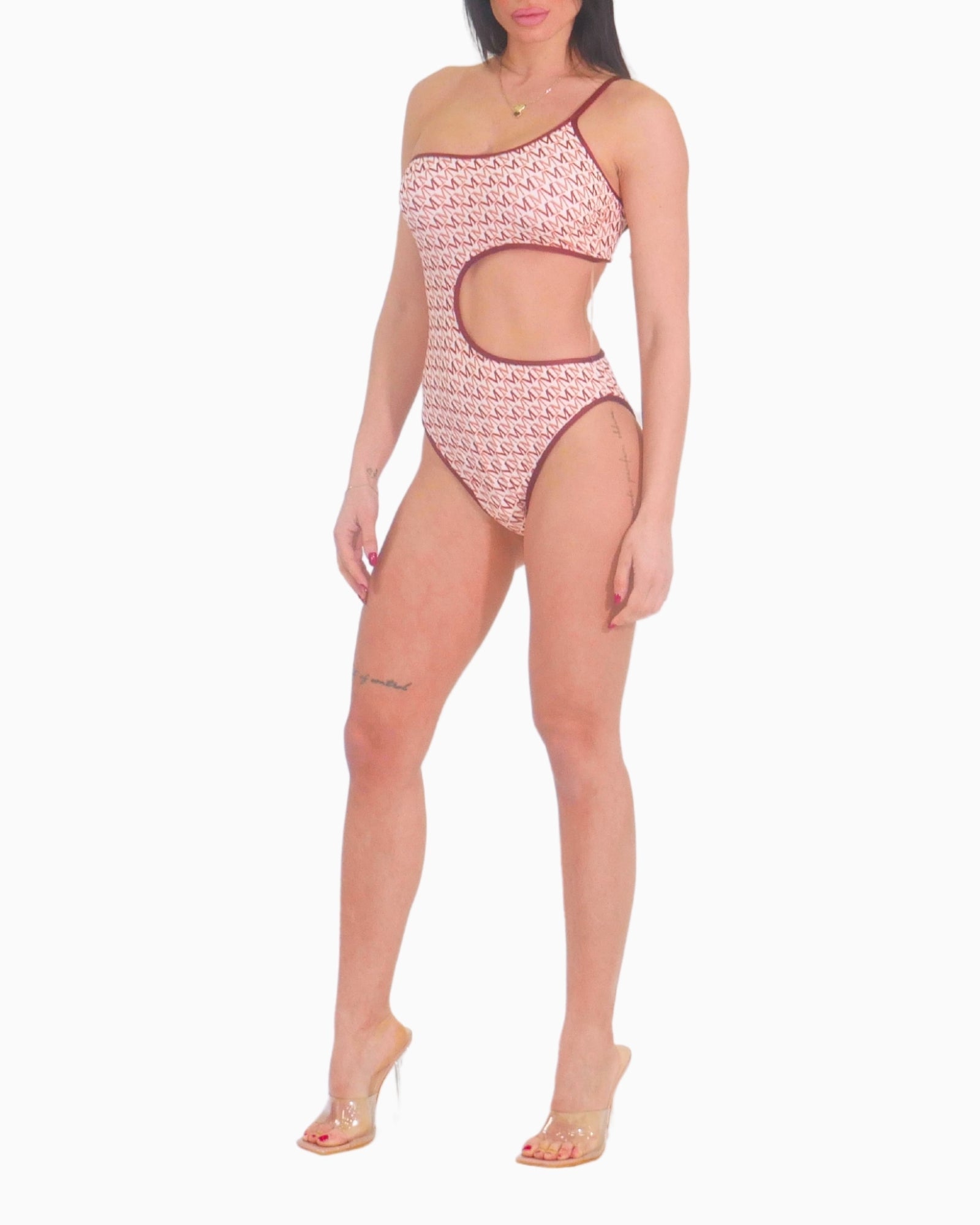 District Margherita Mazzei Costume 5BM51-1990 - SanShopLuxury - 1°, 2025, 2°, 3°, 4°, 5°, Abbigliamento, Beachwear, Costume, District Margherita Mazzei, Donna, Idoneo, Intero, Marrone, New, Primavera/Estate, SS25