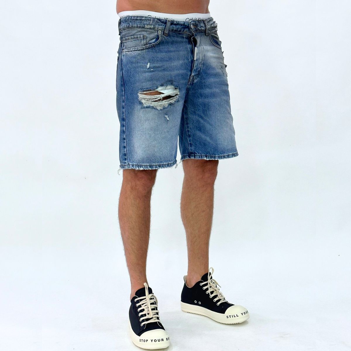 Donotconform Short S6050 - SanShopLuxury - 2023, 44, 46, 48, 50, 52, 54, Abbigliamento, Blu, Donotconform, jeans, Outlet, Primavera/Estate, Short, SS23, Ultimo, Uomo
