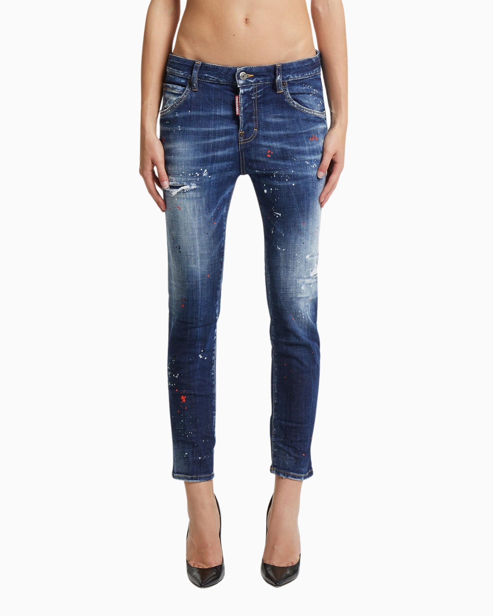 Dsquared2 Jeans S75LB1061/S30664470 - SanShopLuxury - 2025, 38, 40, 42, 44, Abbigliamento, Autunno/Inverno, Blu, Donna, Dsquared2, FW25, Idoneo, Jeans, New