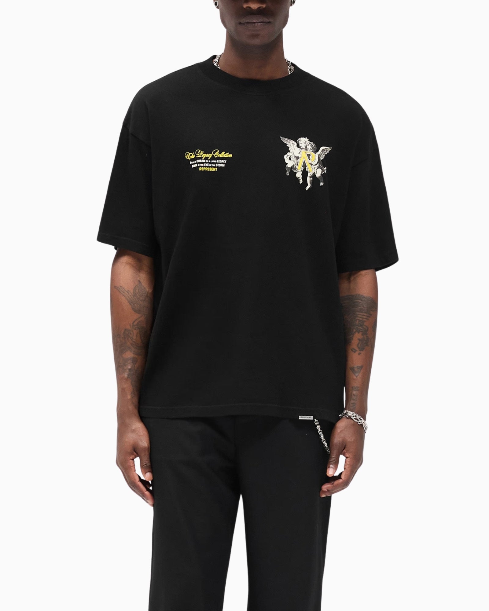 Represent T-Shirt MLM100369/01 - SanShopLuxury - 2025, Abbigliamento, Autunno/Inverno, FW25, Idoneo, L, M, Nero, New, Represent, S, T-Shirt, Uomo, XL, XXL