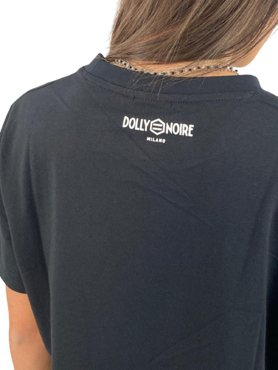 Dolly Noire T-Shirt TS431 - SanShopLuxury - -50%, 2020, Abbigliamento, Autunno/Inverno, Dolly Noire, Donna, FW20, L, M, Nero, Outlet, S, T-Shirt