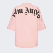 T-Shirt Palm Angels PWAA023C99JER001 - SanShopLuxury - Abbigliamento, Autunno/Inverno, Bianco, Carry Over, Continuativo, Donna, M, Nero, New, Palm Angels, Primavera/Estate, Rosa, S, Stellato, T-Shirt, XS