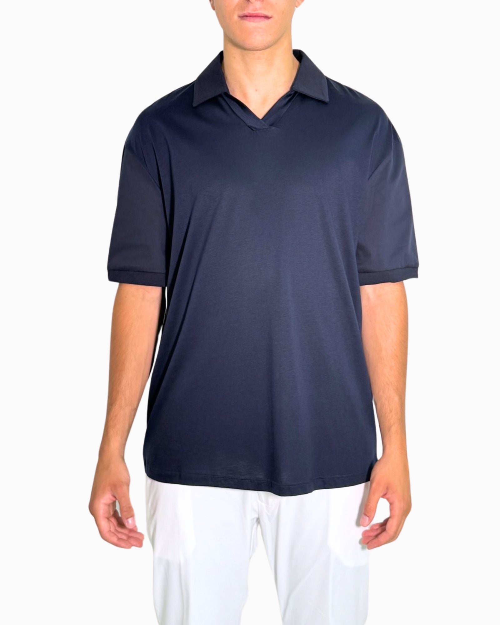 Chiodi Milano T-Shirt Polo SS25-004-BL - SanShopLuxury - 2025, Abbigliamento, Blu, Chiodi Milano, Idoneo, L, M, New, Primavera/Estate, S, SS25, T-Shirt Polo, Uomo, XL, XXL, XXXL