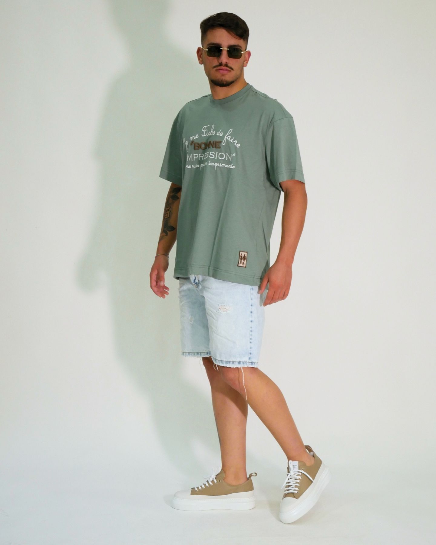 Gavensemble T-Shirt TEE700-V - SanShopLuxury - 2024, Abbigliamento, Gavensemble, Idoneo, L, M, Outlet, Primavera/Estate, S, Salvia, SS24, T-Shirt, Uomo, Verde, XL, XXL