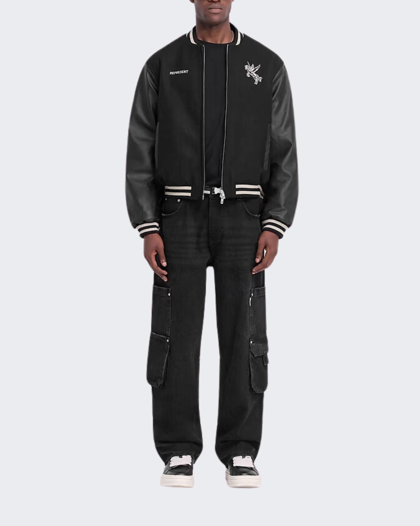 Represent Giubbino MLM1127 - SanShopLuxury - 2024, Abbigliamento, Autunno/Inverno, FW24, Giubbino, Idoneo, L, M, Nero, Outlet, Represent, S, Uomo, XL, XXL