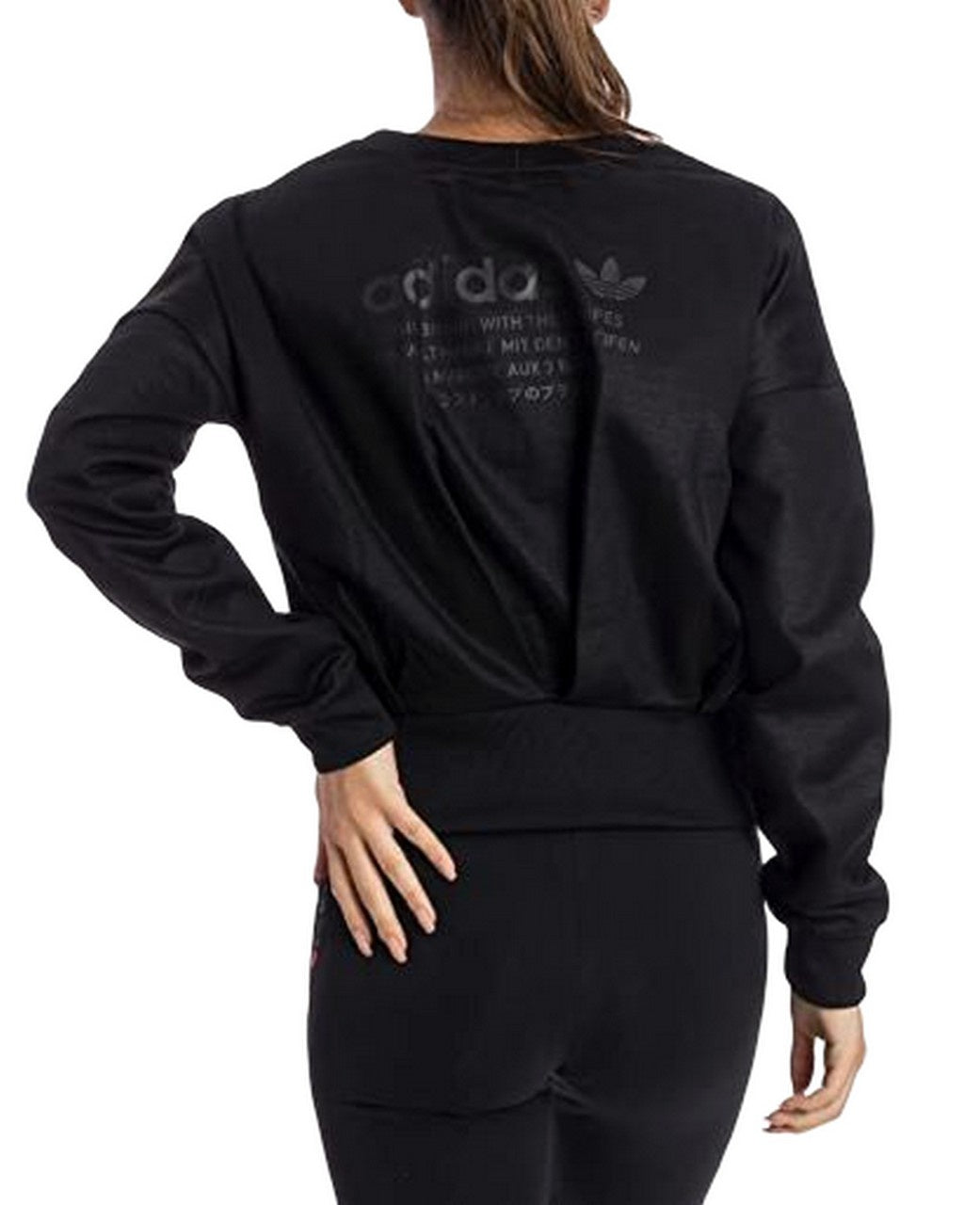 Adidas Felpa BQ5388 NERO - SanShopLuxury - -50%, 2019, Abbigliamento, Adidas, Autunno/Inverno, Donna, Felpa, FW19, Nero, Outlet, Ultimo, XS