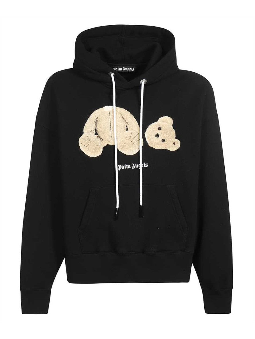 Felpa Palm Angels PMBB058C99FLE001 - SanShopLuxury - Abbigliamento, Autunno/Inverno, Carry Over, Con Cappuccio, Continuativo, Felpa, Idoneo, L, M, Nero, New, Palm Angels, Primavera/Estate, S, Uomo, XL