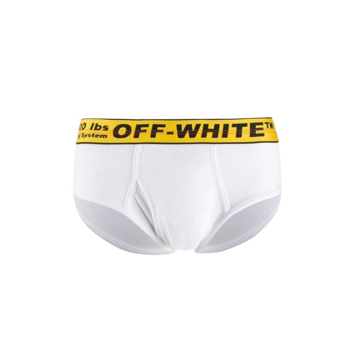 Off-White Slip OMUA005E19185032 - SanShopLuxury - -50%, 2019, Autunno/Inverno, Bianco, Continuativo, FW19, Intimo, Off-White, Outlet, Primavera/Estate, S, Slip, Ultimo, Uomo
