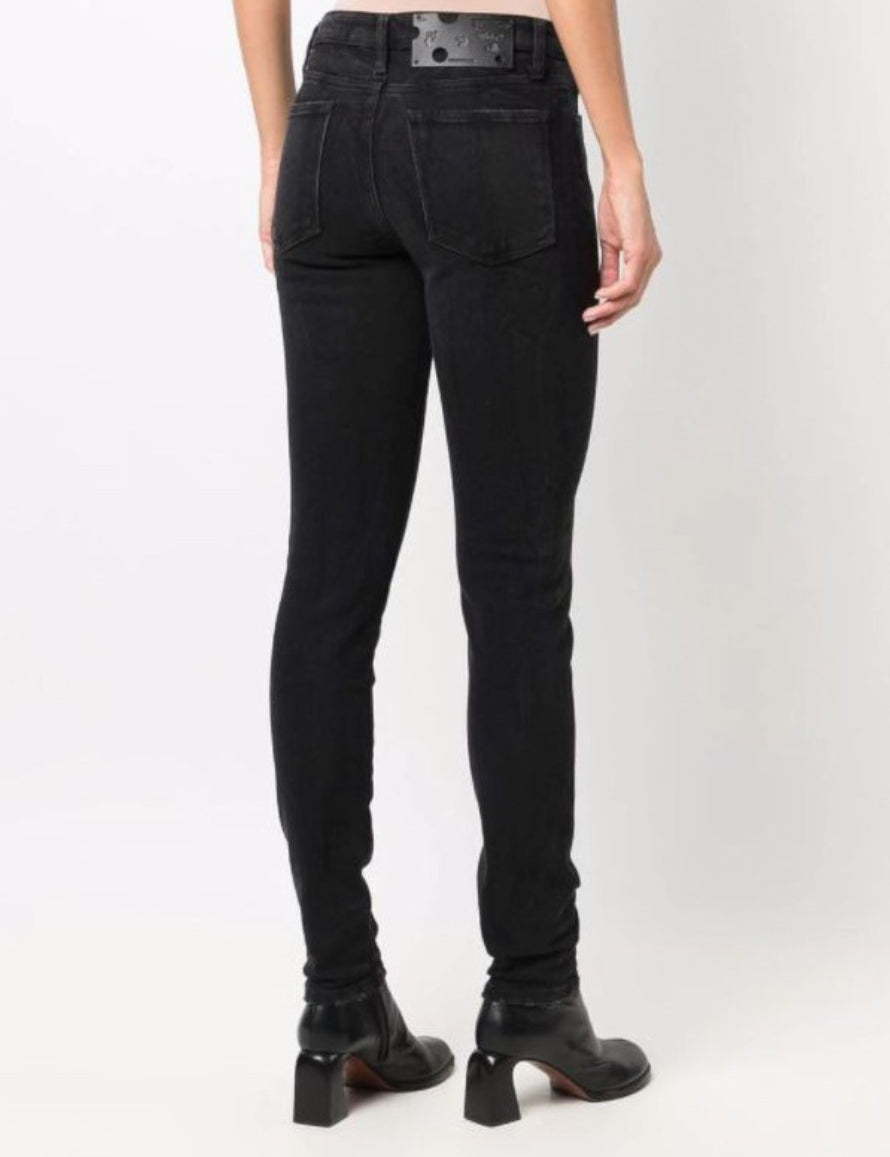 Inverno, Donna, FW21, Jeans, Nero, Off-White, Outlet