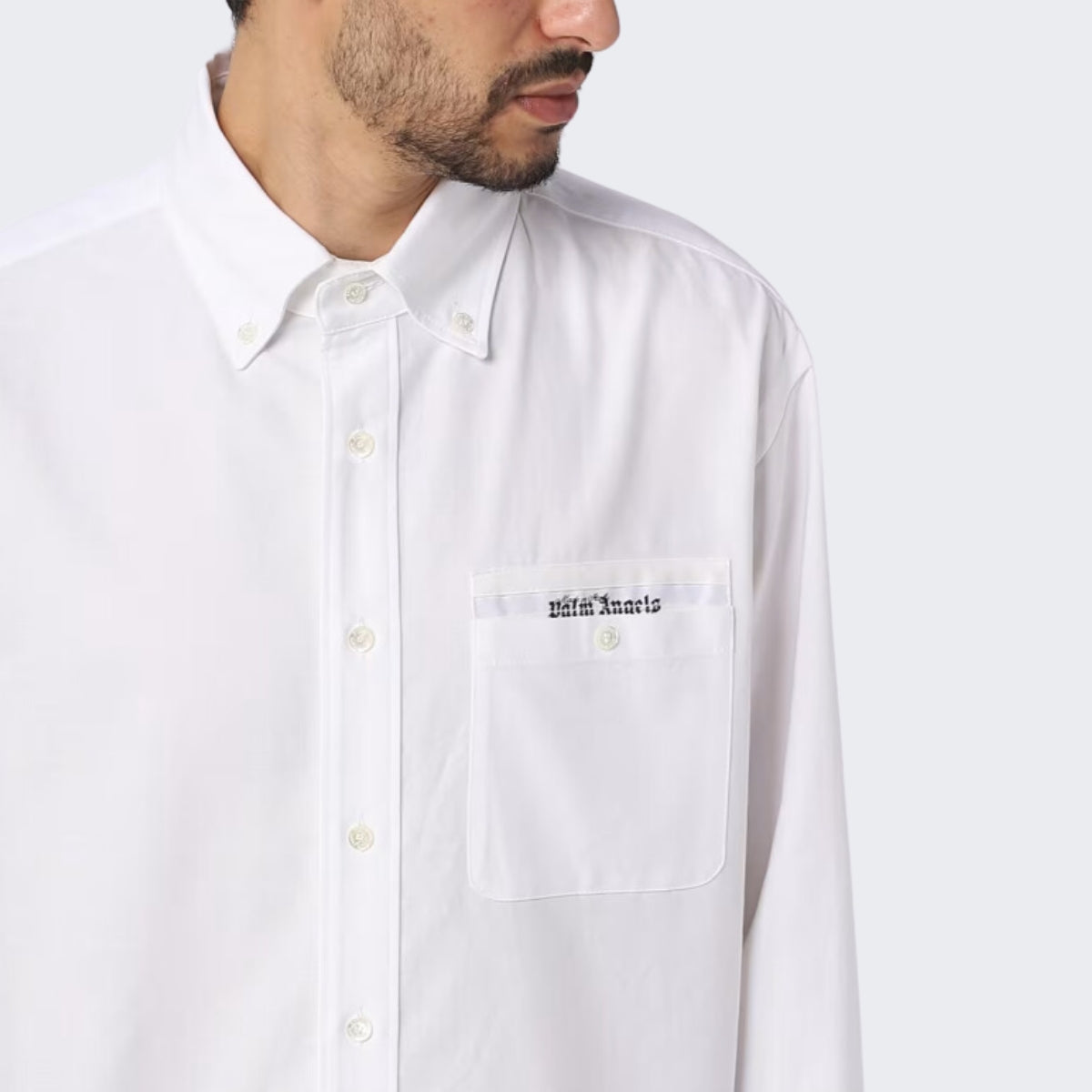 Inverno, Bianco, Camicie, FW23, Idoneo, Outlet, Palm Angels, Ultimo, Uomo