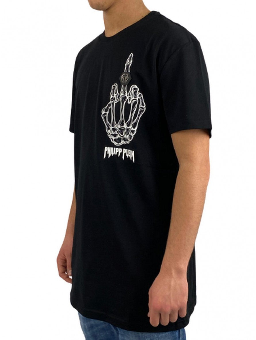 Philipp Plein T-Shirt CUTK0013/PJY002N02 - SanShopLuxury - -50%, 2020, Abbigliamento, Autunno/Inverno, FW20, M, Nero, Outlet, Philipp Plein, S, T-Shirt, Uomo, XL, XXL