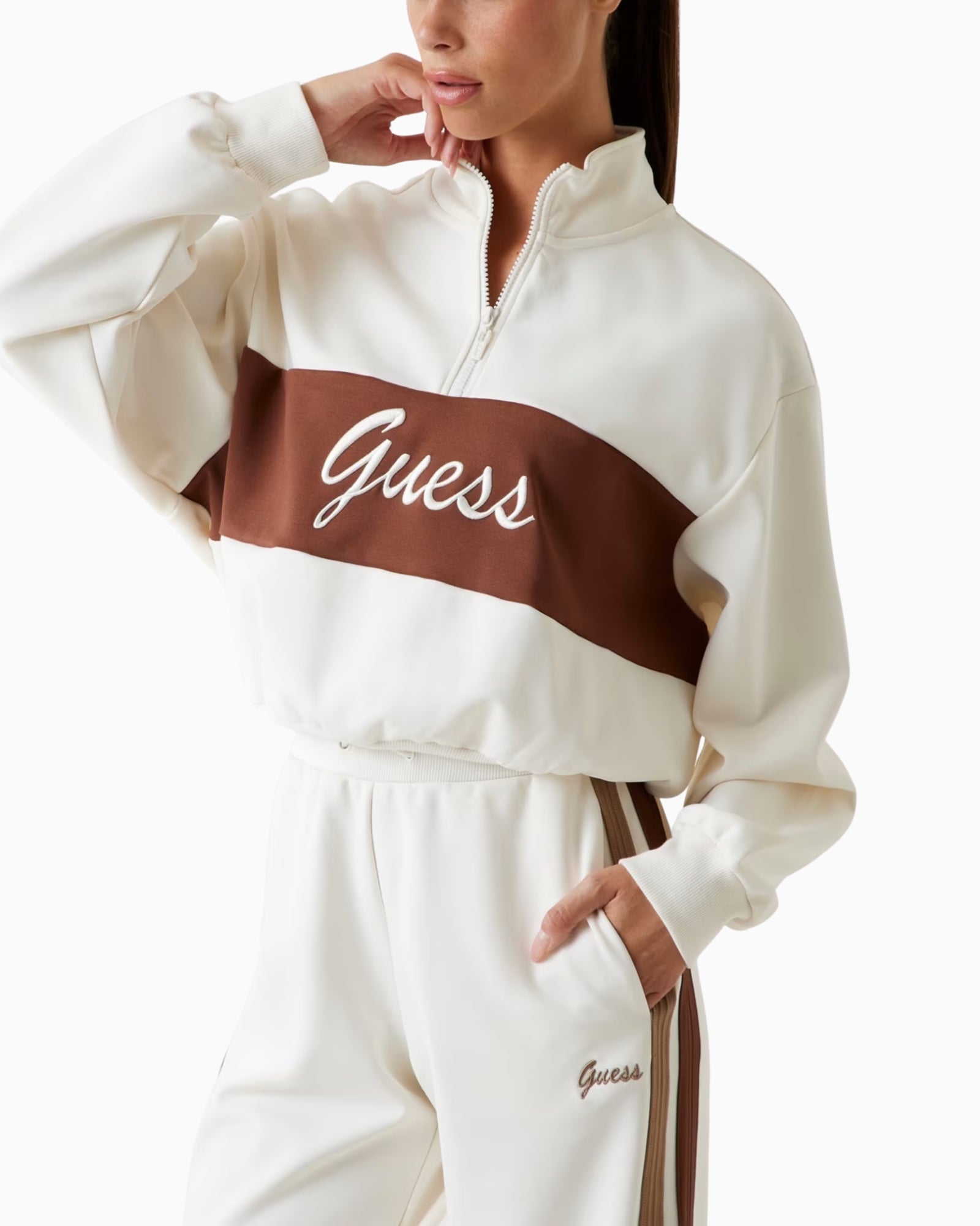 Inverno, Bianco, Donna, Felpa, FW25, Guess, Idoneo, M, New, S, XS