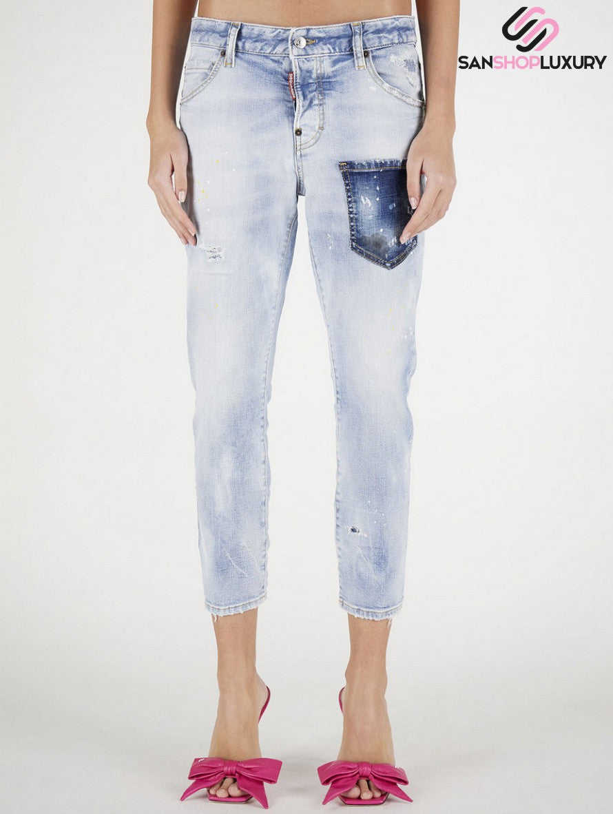 Dsquared2 Jeans S75LB0512 S30665 470 - SanShopLuxury - -50%, 2021, 40, 42, 46, Abbigliamento, Autunno/Inverno, Blu, Donna, Dsquared2, FW21, Jeans, Outlet