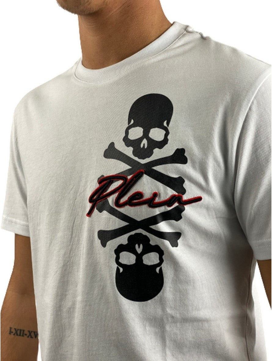 Philipp Plein T-Shirt CMTK4631/PJY002N01 - SanShopLuxury - -50%, 2020, Abbigliamento, Autunno/Inverno, Bianco, FW20, L, M, Nero, Outlet, Philipp Plein, S, T-Shirt, Uomo, XL, XXL