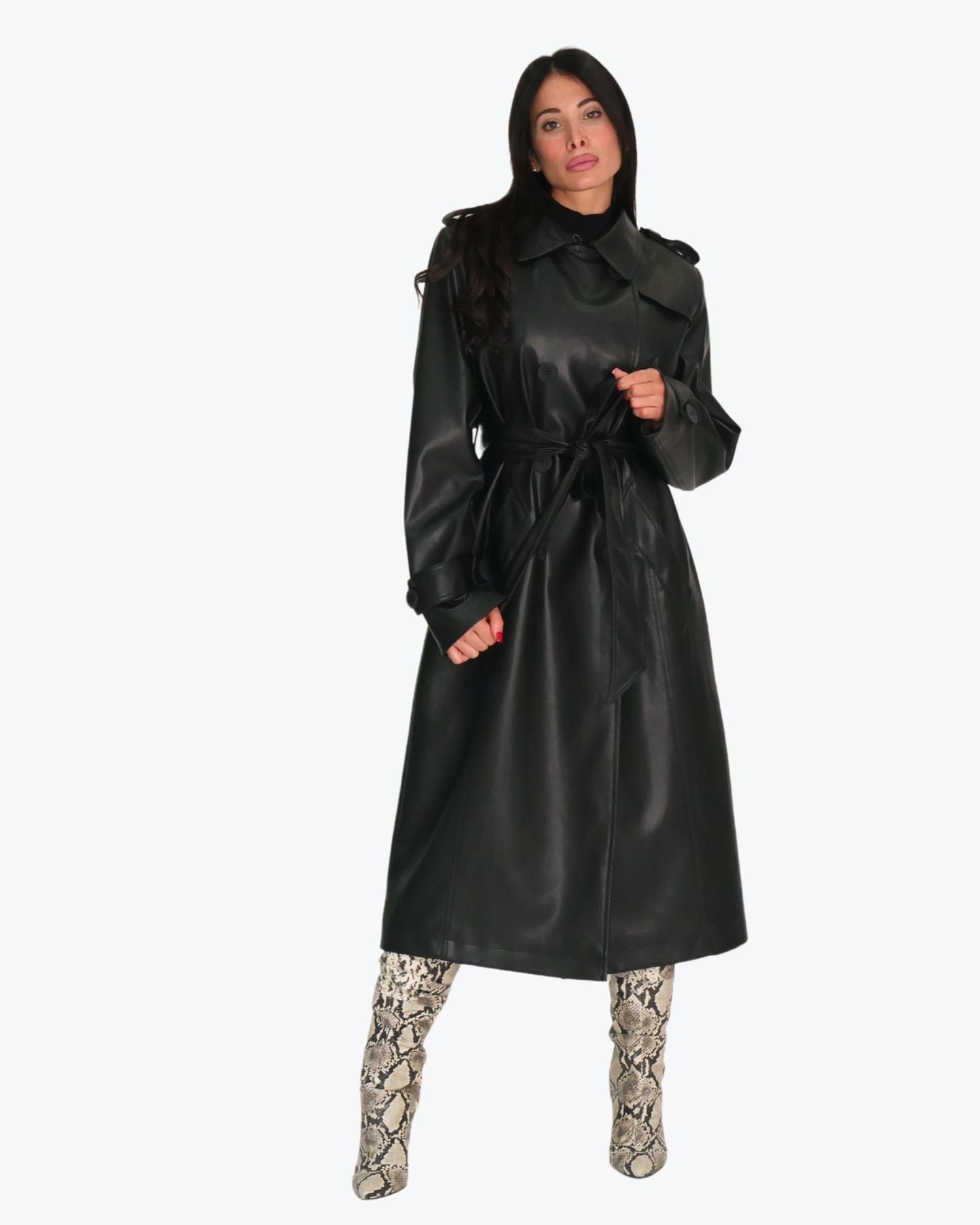 Shiki Trench SABINA - SanShopLuxury - 2024, Abbigliamento, Autunno/Inverno, Donna, FW24, Idoneo, M, Nero, Outlet, S, Shiki, Trench, Ultimo