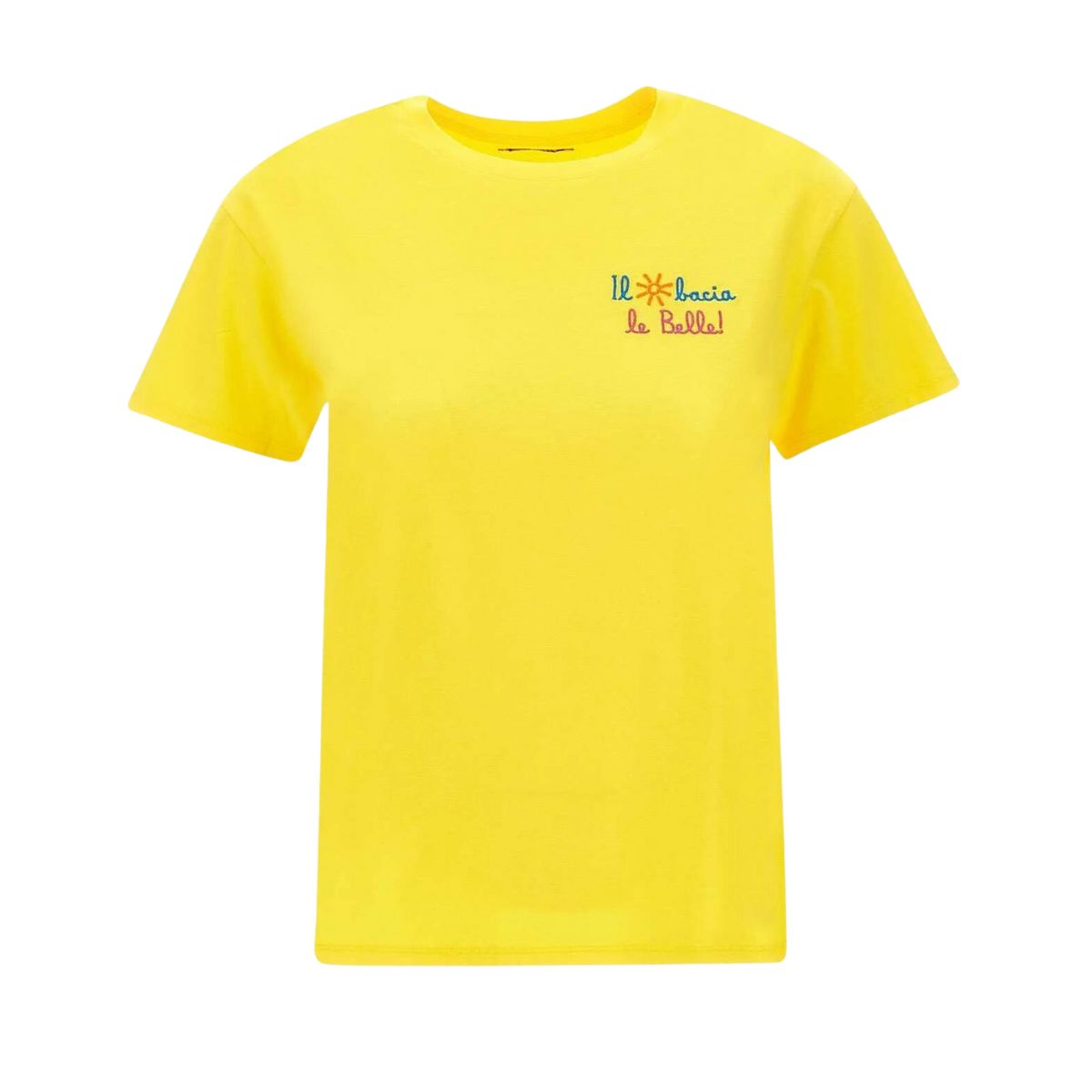 Mc2 Saint Barth T-Shirt EMI000104911D92 - SanShopLuxury - Abbigliamento, Beachwear, Carry Over, Donna, Giallo, Idoneo, Mc2 Saint Barth, New, Primavera/Estate, S, T-Shirt, Ultimo