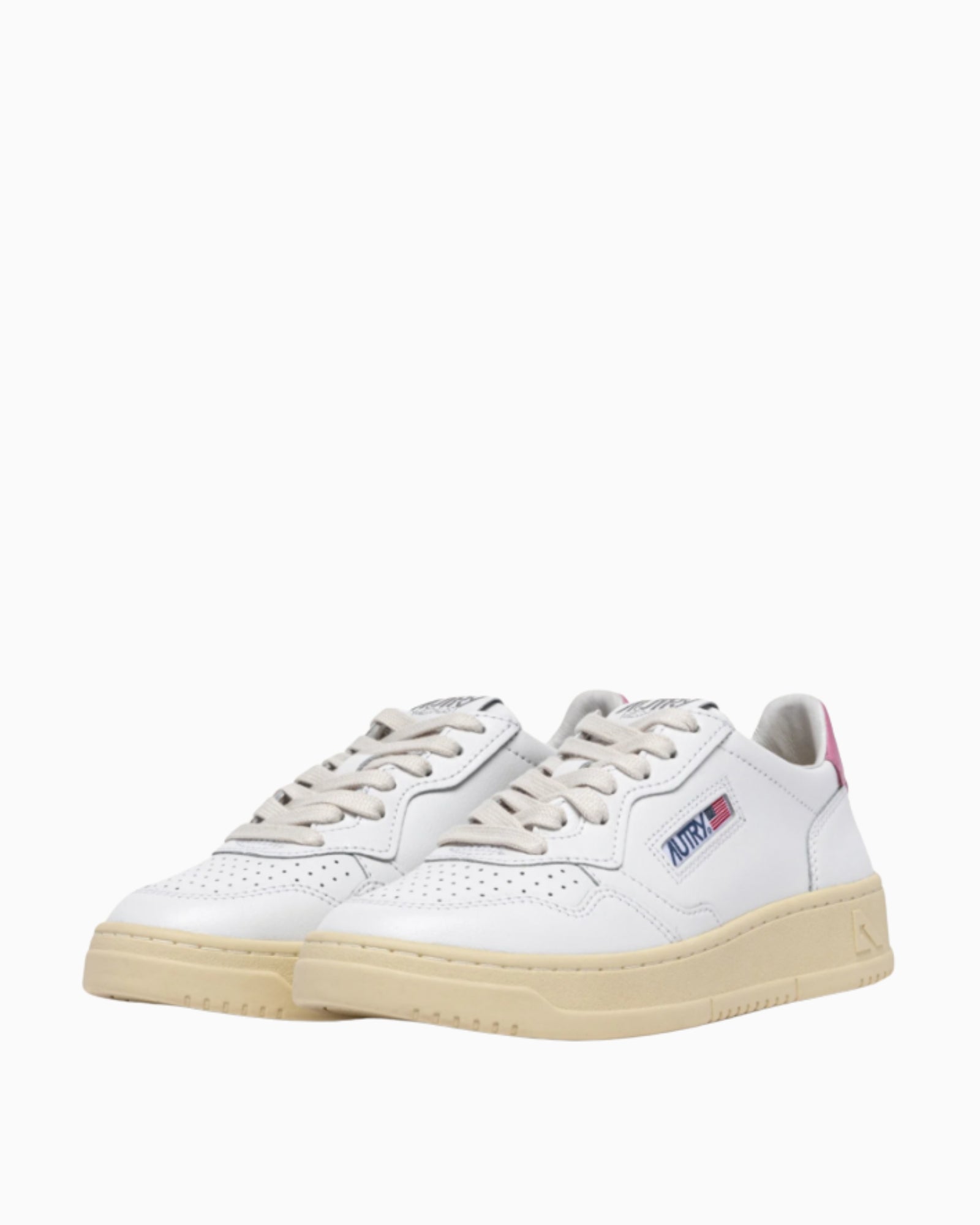 Autry Sneakers AULW-LL88 - SanShopLuxury - 2025, 36, 37, 38, 39, 40, Autry, Autunno/Inverno, Bianco-Rosa, Calzature, Donna, FW25, New, Sneakers, Stellato