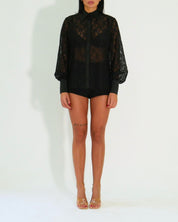 District Margherita Mazzei Camicia SS80 0407 - SanShopLuxury - 2024, 40, 42, 44, 46, 48, Abbigliamento, Autunno/Inverno, Camicia, District Margherita Mazzei, Donna, FW24, Idoneo, Nero, Outlet