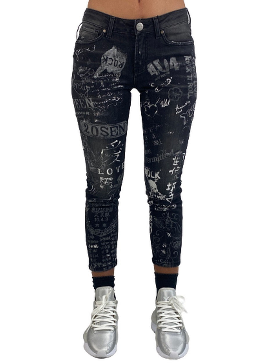 Inverno, Donna, Jeans, Nero, Outlet, SS19