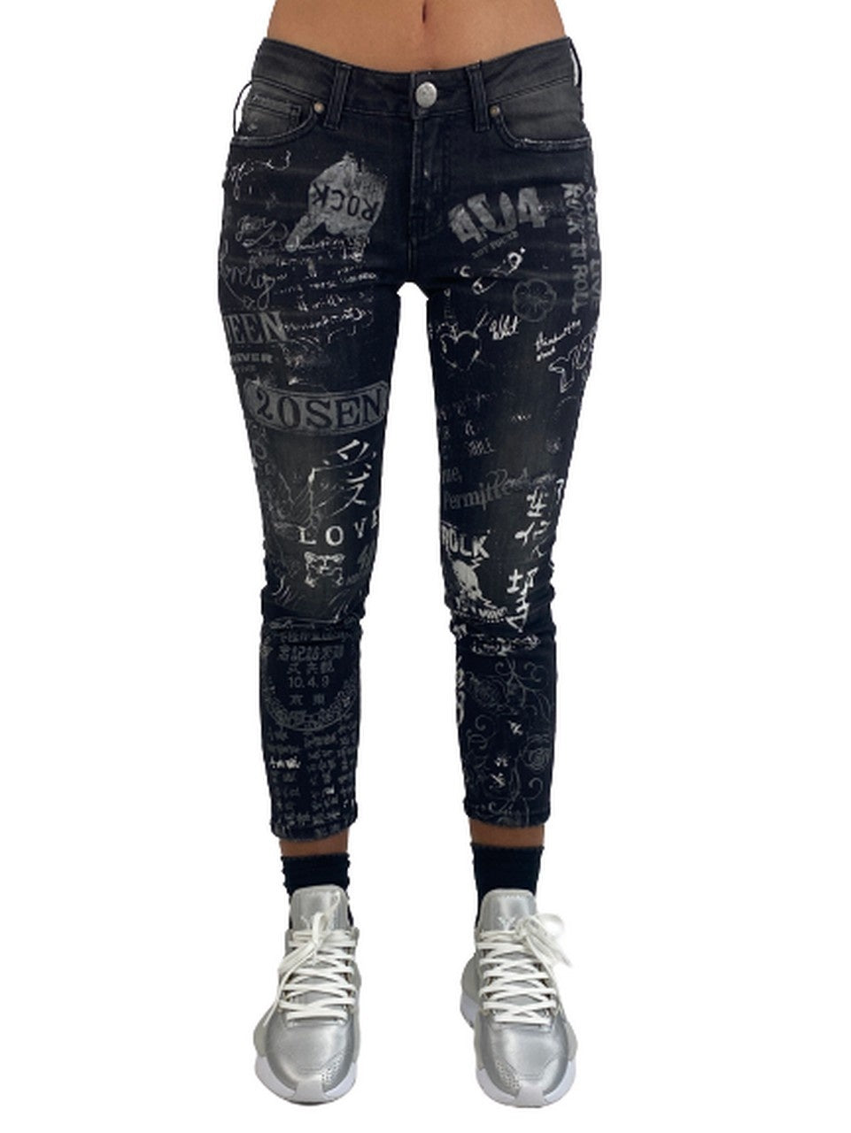 404 Not Found Jeans SKINNY2021 - SanShopLuxury - -50%, 2019, 404 Not Found, 41, 42, Abbigliamento, Autunno/Inverno, Donna, Jeans, Nero, Outlet, SS19