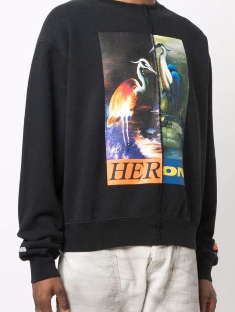 Heron Preston Felpa HMBA018F21JER002 - SanShopLuxury - -50%, 2021, Abbigliamento, Autunno/Inverno, Beige, Felpa, FW21, Girocollo, Heron Preston, L, M, Nero, Outlet, S, Uomo, XL
