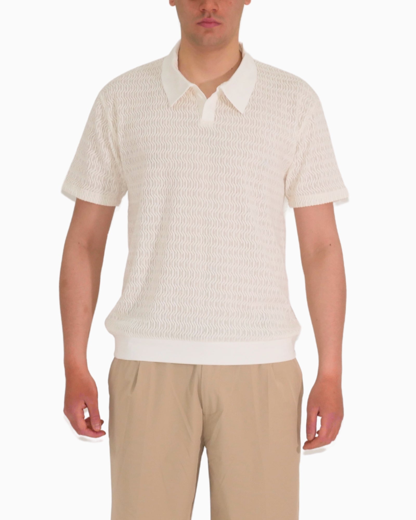 Brian Rush T-Shirt Polo FD203-MA330-PANNA