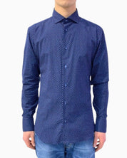 Sartoria Italiana Camicia 002-ROMA-16 - SanShopLuxury - 2019, 38, Abbigliamento, Autunno/Inverno, Blu, Camicia, Carry Over, Continuativo, Idoneo, New, Primavera/Estate, Sartoria Italiana, Ultimo, Uomo