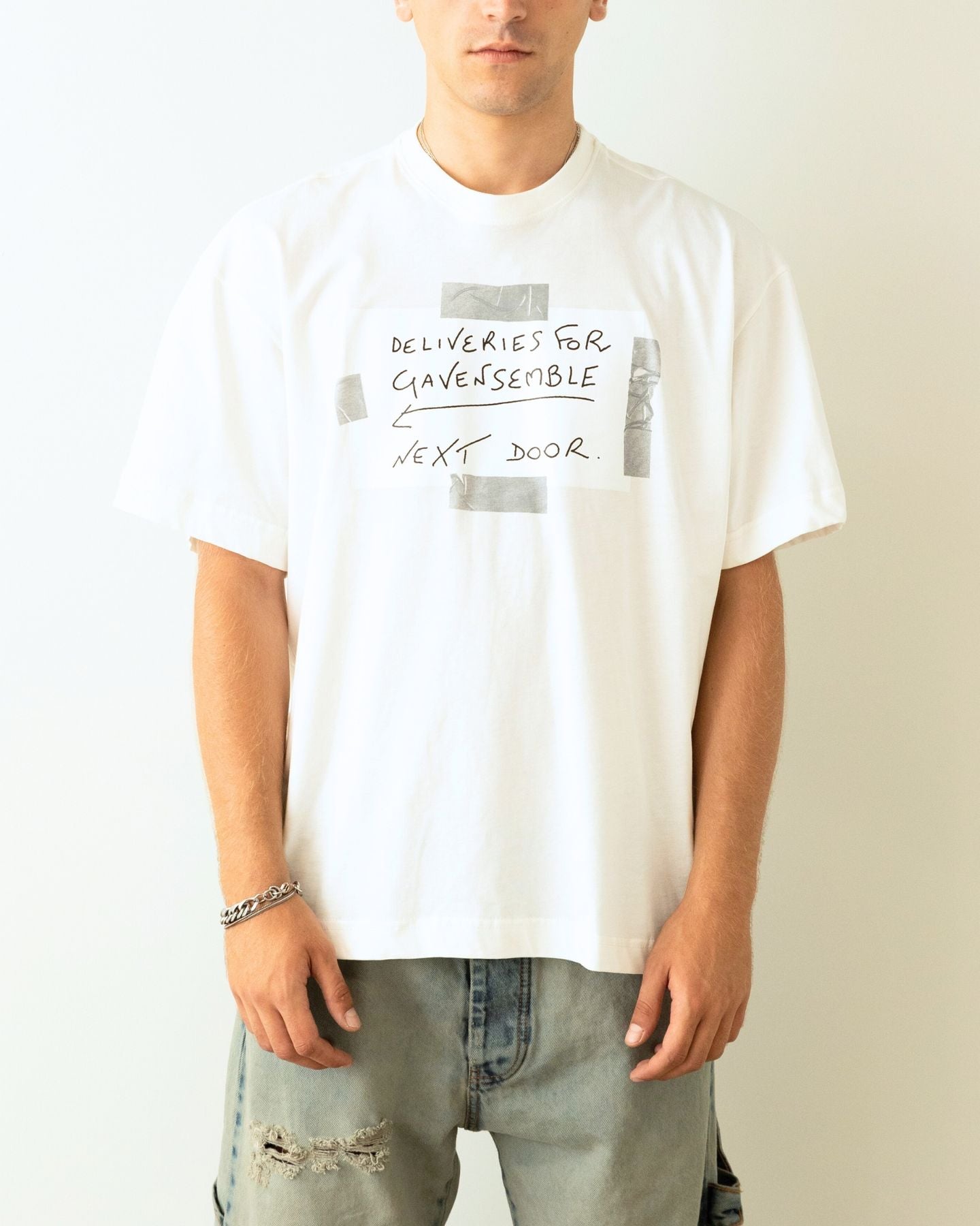 Gavensemble T-Shirt TEE100-B - SanShopLuxury - 2024, Abbigliamento, Autunno/Inverno, Bianco, Continuativo, FW24, Gavensemble, Idoneo, L, M, Outlet, Primavera/Estate, S, T-Shirt, Uomo, XL, XXL