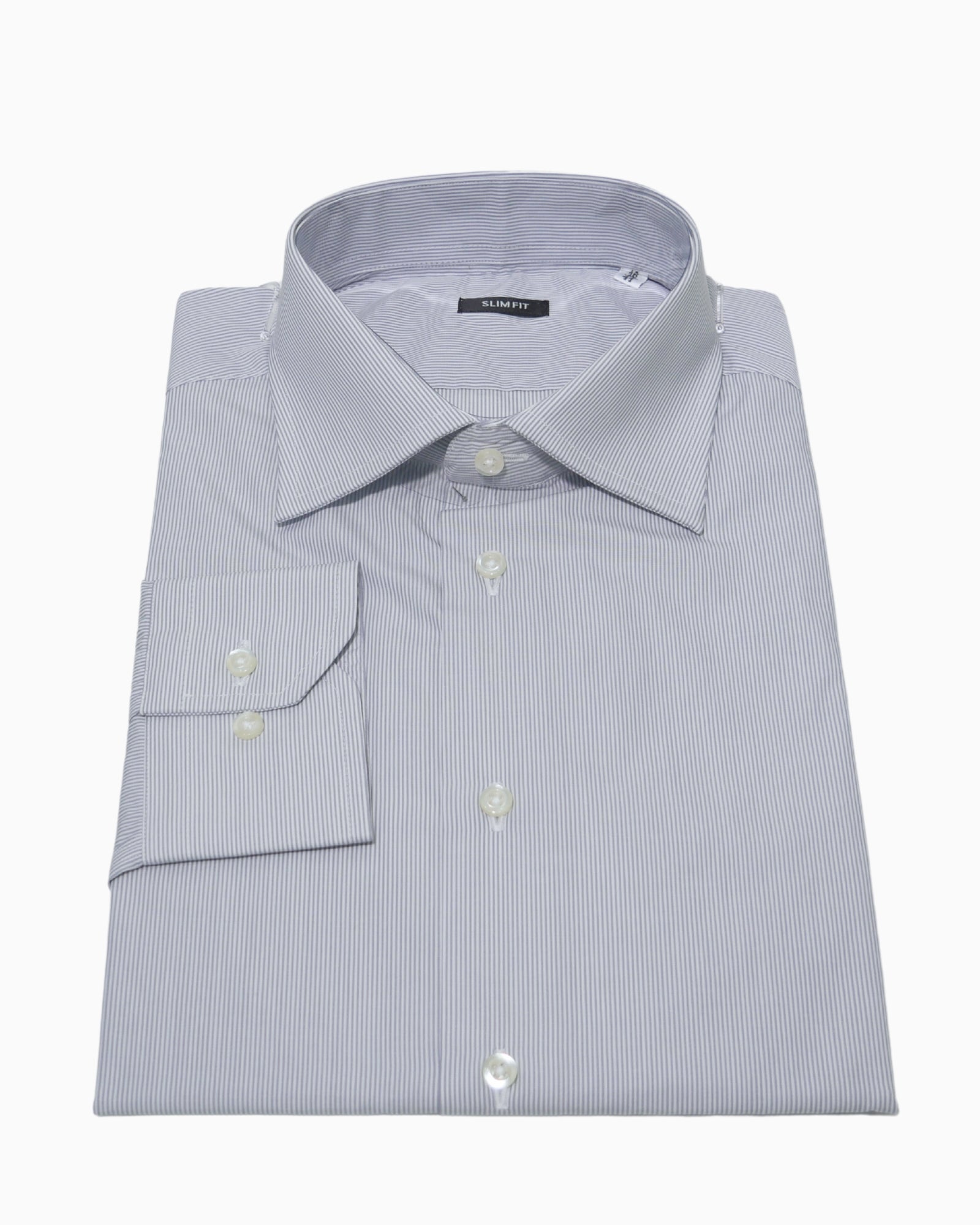 Sartoria Italiana Camicia 002-ROMA-1 - SanShopLuxury - 2019, 38, 41, 42, 43, Abbigliamento, Autunno/Inverno, Camicia, Carry Over, Continuativo, Grigio, Idoneo, New, Primavera/Estate, Sartoria Italiana, Uomo