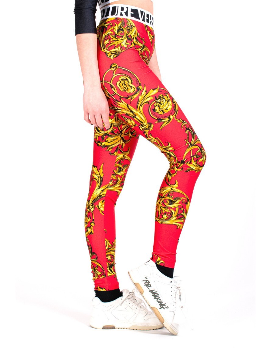 Versace Jeans Couture Leggings 72HAC101 - SanShopLuxury - 2022, 38, Abbigliamento, Arancione, Donna, Leggings, Outlet, Primavera/Estate, SS22, Ultimo, Versace Jeans Couture