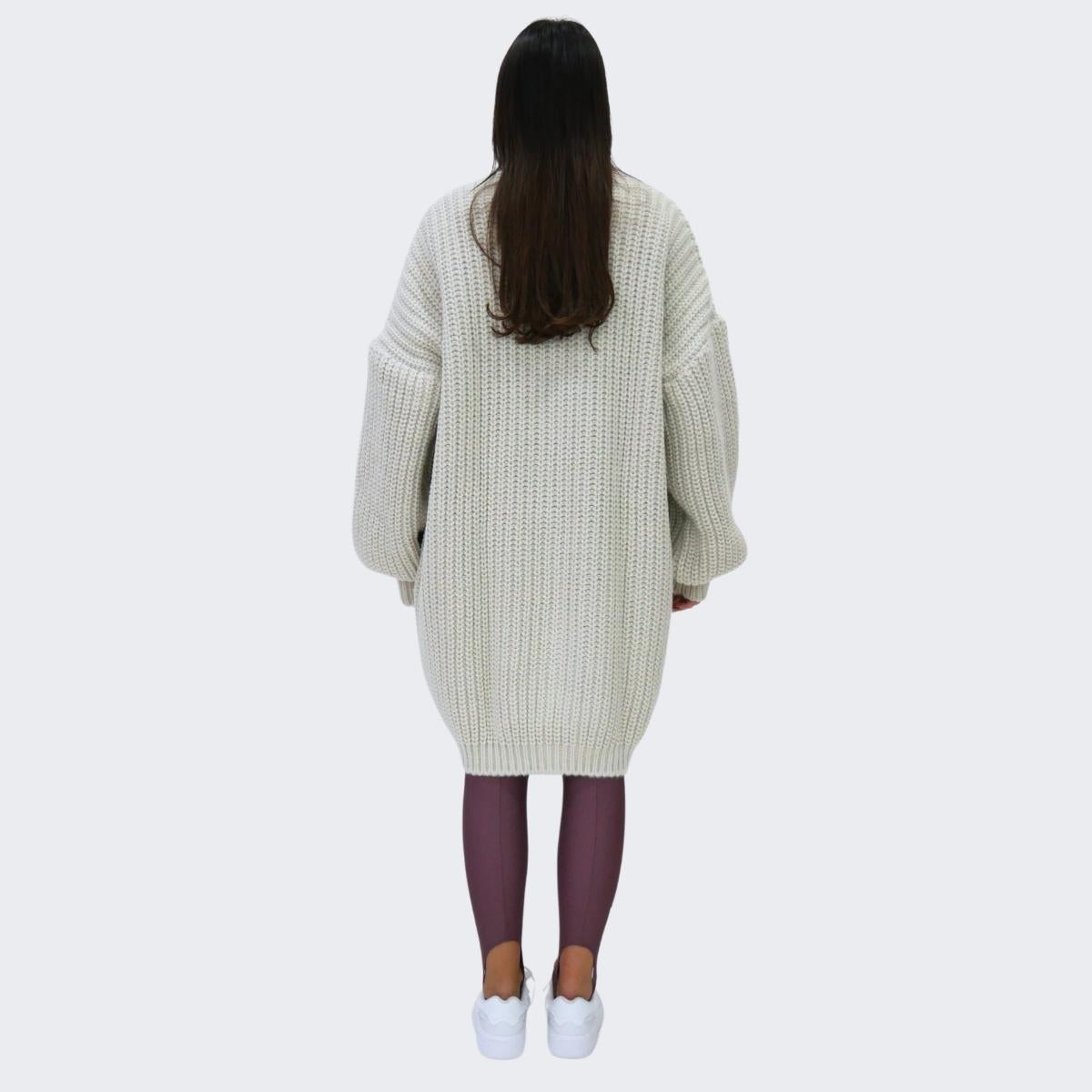 District Margherita Mazzei Maglieria TW06 - SanShopLuxury - 2023, 42, 44, Abbigliamento, Autunno/Inverno, Beige, Cardigan, District Margherita Mazzei, Donna, Fucsia, FW23, Lana, Maglieria, Nero, Outlet, Panna, Rosa