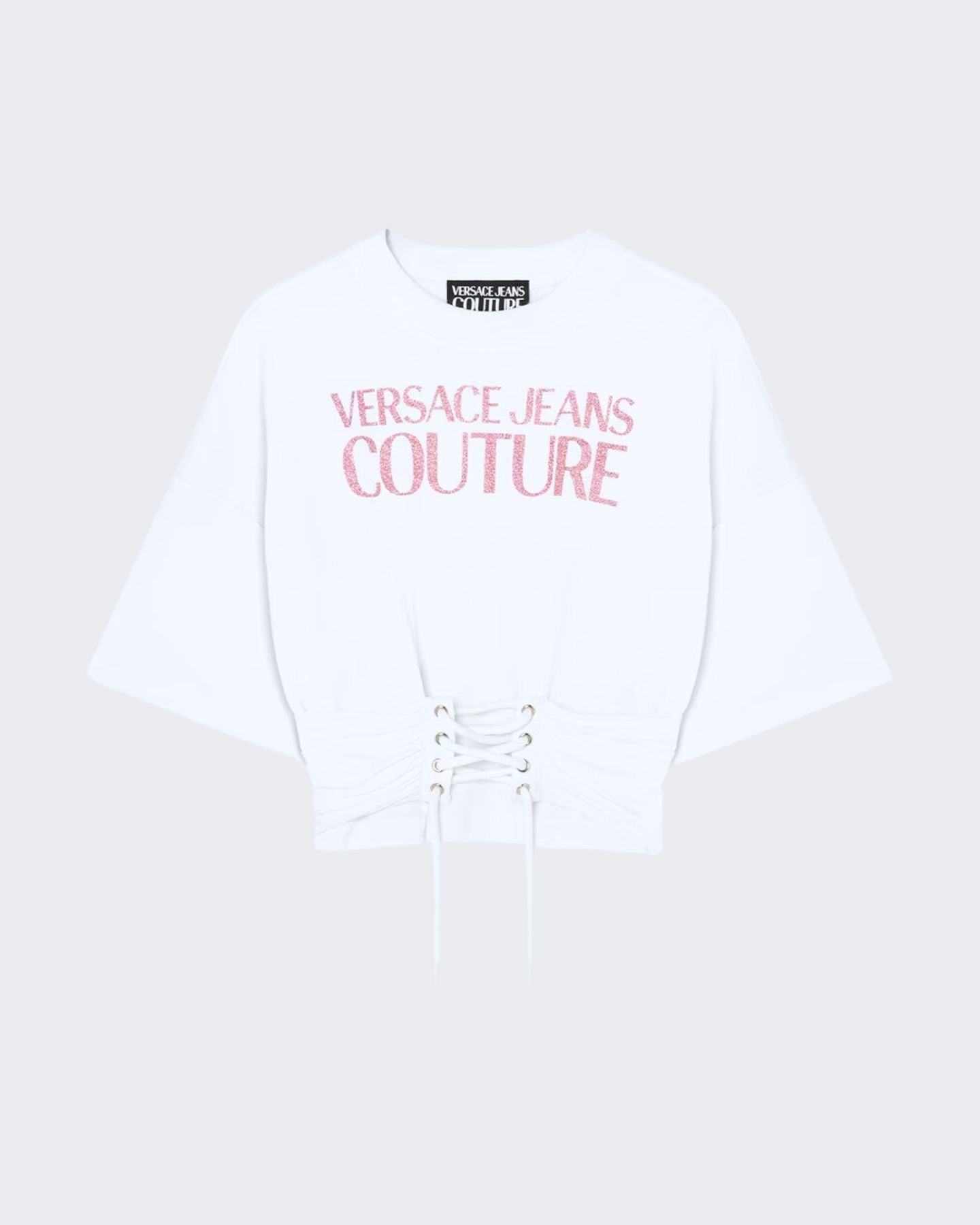 Versace Jeans Couture T-Shirt 76HAHG04/CJ00G003 - SanShopLuxury - 2024, Abbigliamento, Bianco, Donna, Idoneo, L, Outlet, Primavera/Estate, SS24, T-Shirt, Ultimo, Versace Jeans Couture