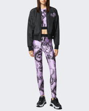 Versace Jeans Couture Leggings 76HAC101/JS292320 - SanShopLuxury - 2024, 38, 40, Abbigliamento, Donna, Idoneo, Leggings, Lilla, Outlet, Primavera/Estate, SS24, Versace Jeans Couture