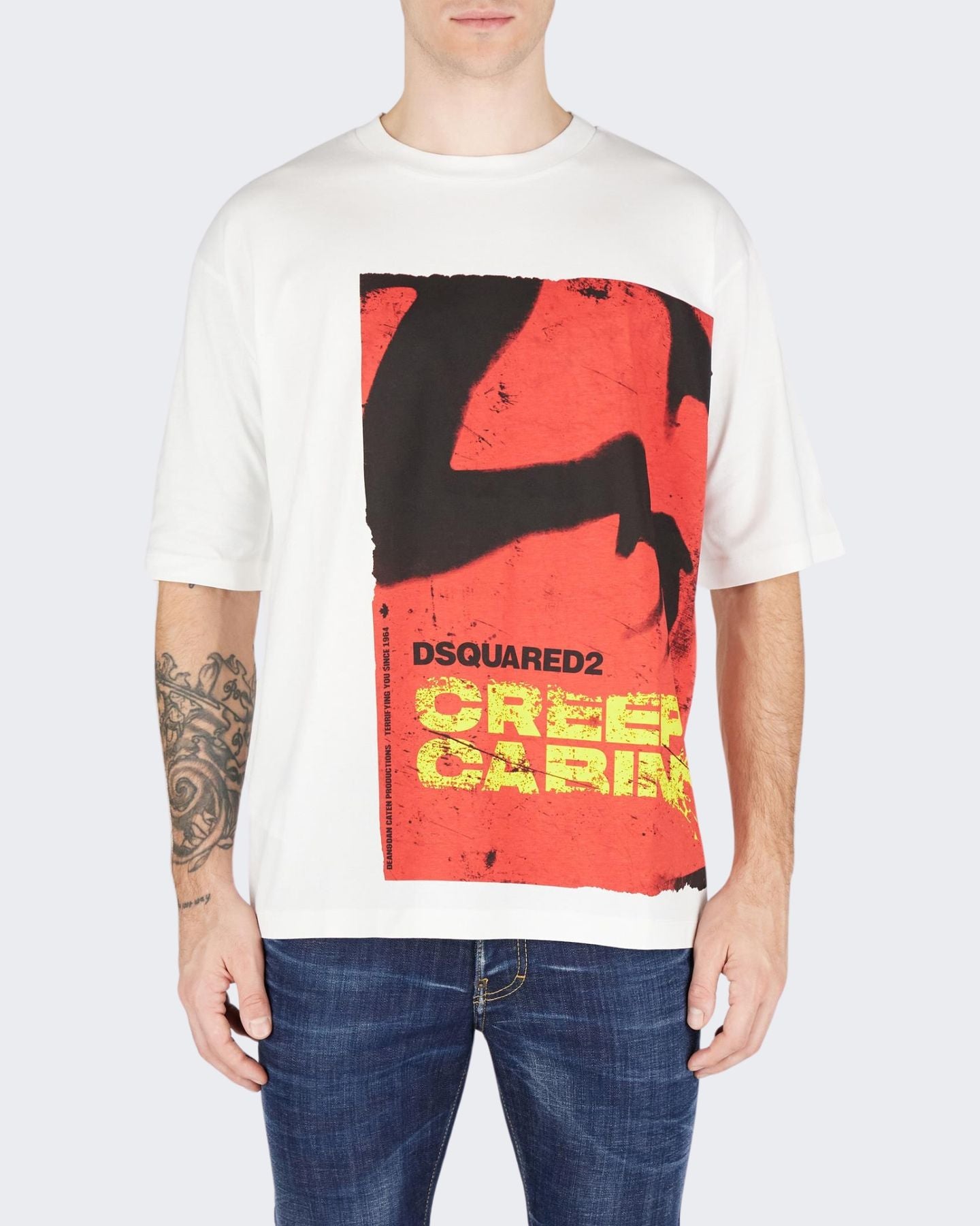 Dsquared2 T-Shirt S74GD1334S24662100 - SanShopLuxury - 2024, Abbigliamento, Autunno/Inverno, Bianco, Continuativo, Dsquared2, FW24, Idoneo, L, M, Outlet, Primavera/Estate, S, T-Shirt, Uomo, XL, XXL, XXXL